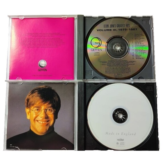 Lot 2 Elton John Cds Greatest Hits and Made in England - Picture 3 of 3